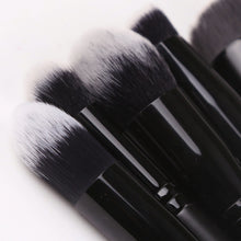 Load image into Gallery viewer, ZOREYA zestaw czarnych pędzli do makijażu oczu twarzy kosmetycznych fundacja Powder Blush Eyeshadow Kabuki mieszania pędzel do makijażu przyrząd kosmetyczny