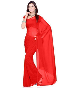 Black Georgette Buti Saree With Blouse Piece