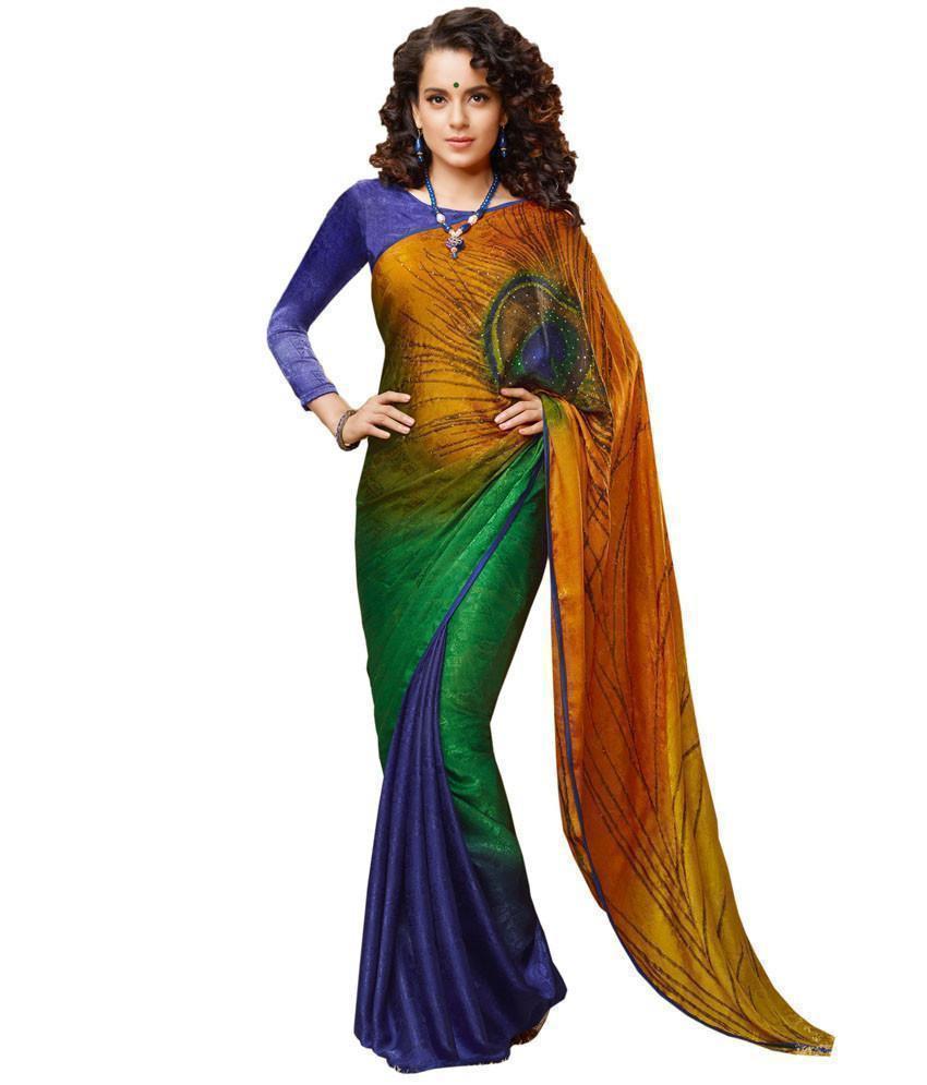 Trendy Kangana Morpankh Designer Chiffon Saree