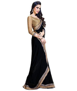 Best Selling Black Party wear Saree Order Online
