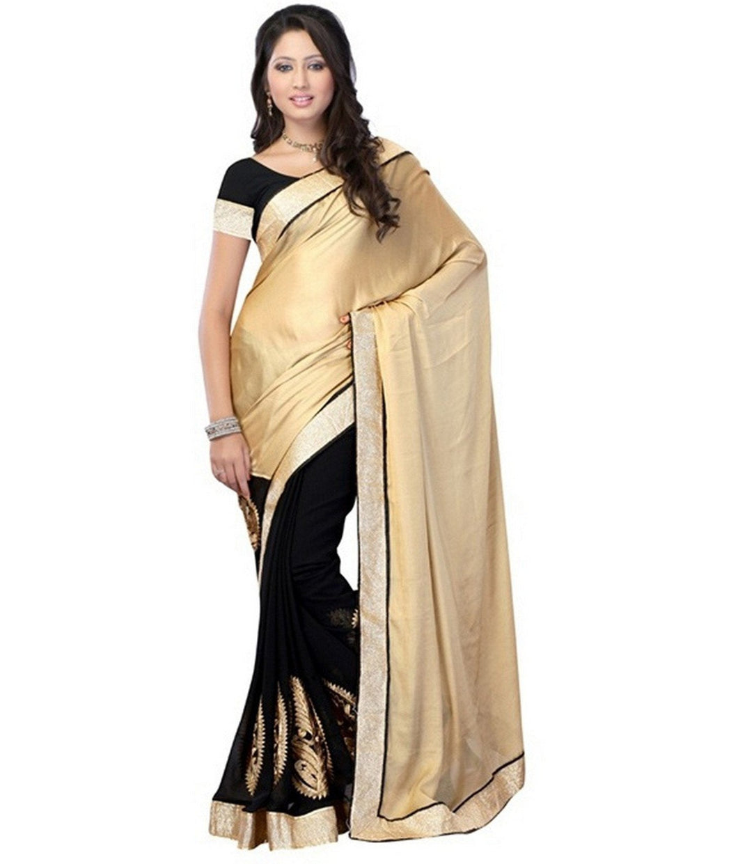 Indian Black Beauty Party Wear Saree Order Online