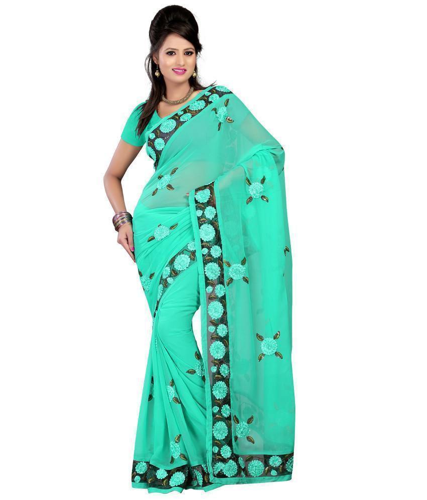 Elegant Style Semi Chiffon Party wear Saree