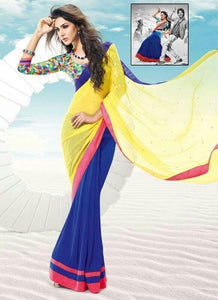 R Rajkumar Collection Yellow Saree