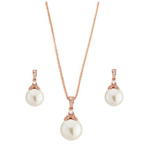 Load image into Gallery viewer, Bridal  pearl neckless set
