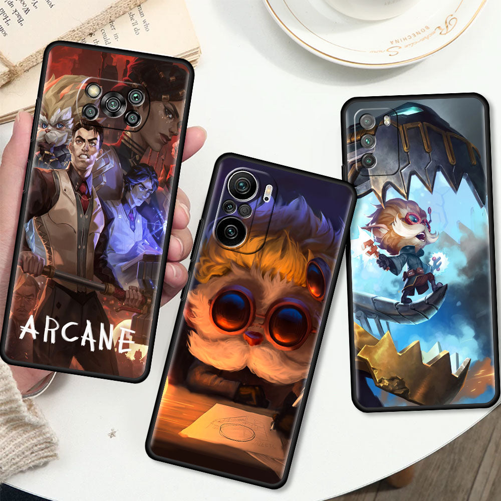 Case For Xiaomi Mi 11T 12 10T Pro 11 10 Lite Poco X3 NFC M3 Black Phone Cover 9T Note 10Lite Casing F1 Sac A-Arcane Hemerdinger