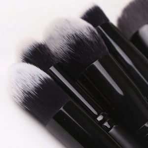 ZOREYA zestaw czarnych pędzli do makijażu oczu twarzy kosmetycznych fundacja Powder Blush Eyeshadow Kabuki mieszania pędzel do makijażu przyrząd kosmetyczny