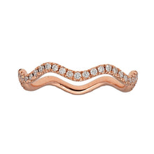 Load image into Gallery viewer, Rose gold wavy ring
