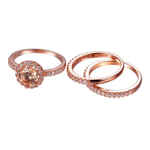 Rose gold wavy ring
